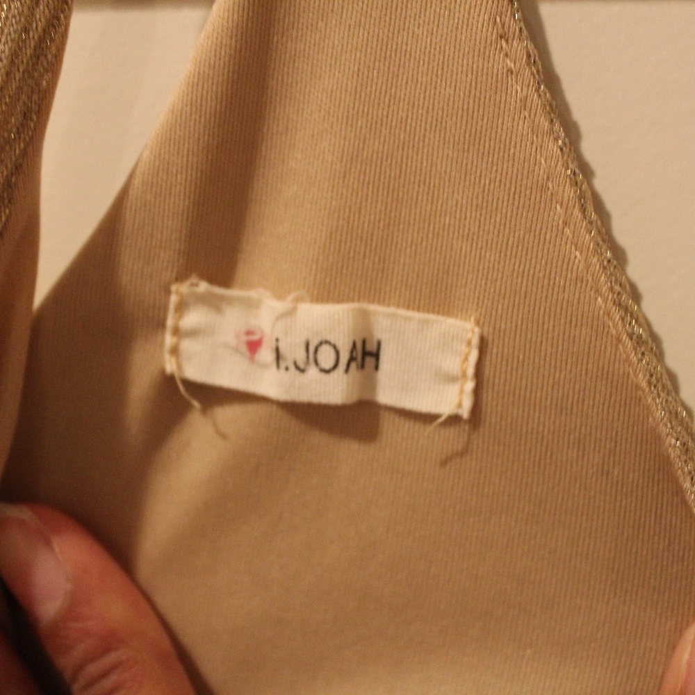 Shimmer Gold Tank Blouse - Picture 2 of 2